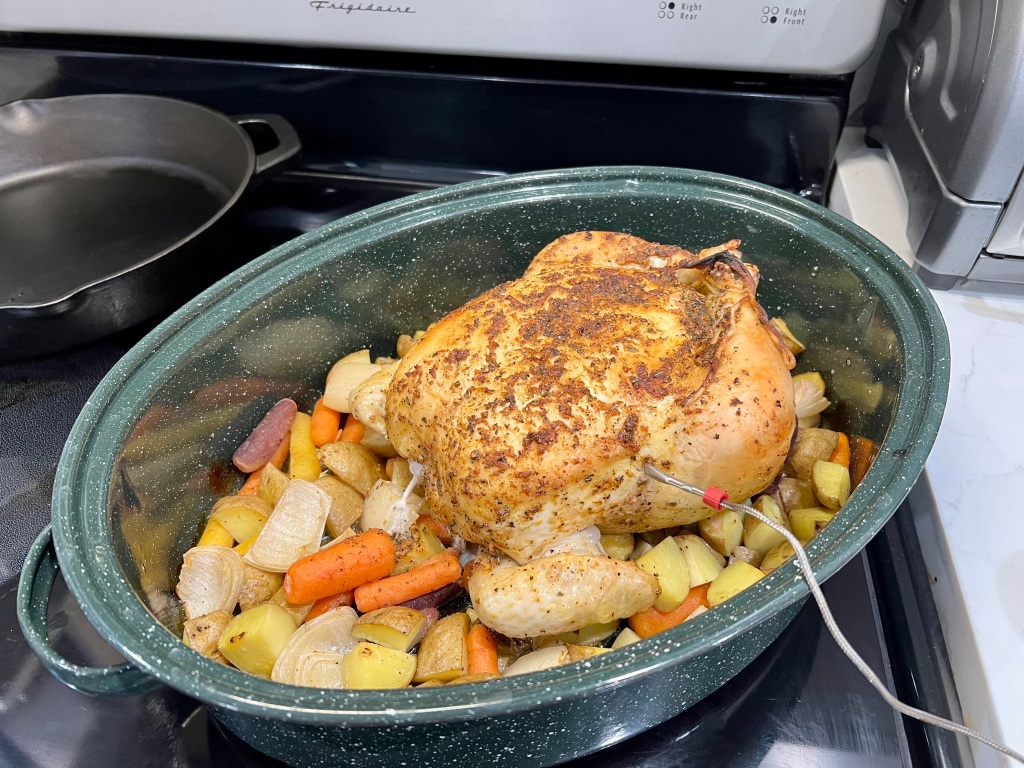 Roasted (or Air-fried) Peruvian Chicken with Vegetables